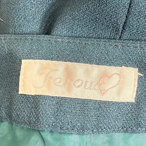 Turquoise Lace Trim Shorts Shoujo Girl JFashion Girly Lolita Harajuku Kawaii XS - Picture 5 of 9